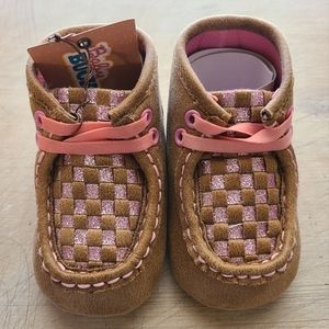 Twister Baby Buckers Girls Pink Moccisans